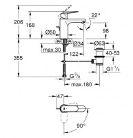 MONOMANDO LAVABO EUROSMART GROHE